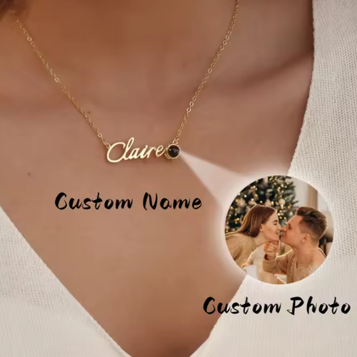 Collar de Proyección Personalizado con Nombre y Foto