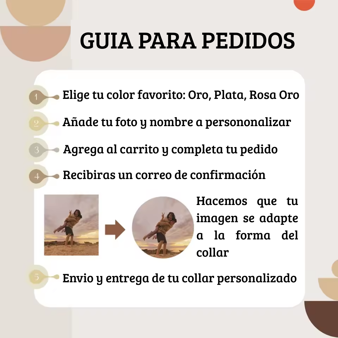 Collar de Proyección Personalizado con Nombre y Foto